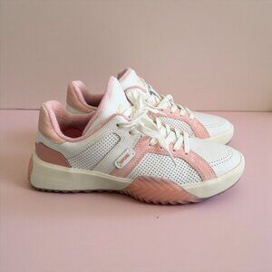 GFORE Women's Pink White Gold Sneakers Shoes Size 9